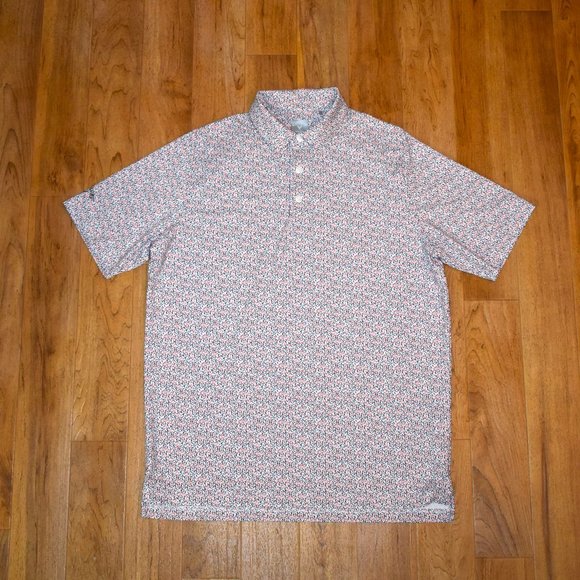 Men's Polo Shirt - Multicolor Pattern - Picture 1 of 5